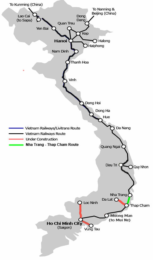 Thap Cham - Nha Trang Route