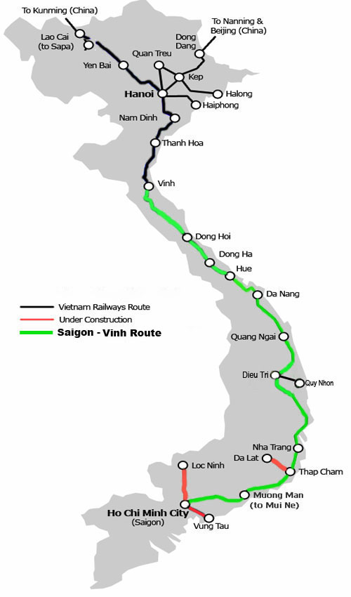 Ho Chi Minh (Saigon) City - Vinh Route