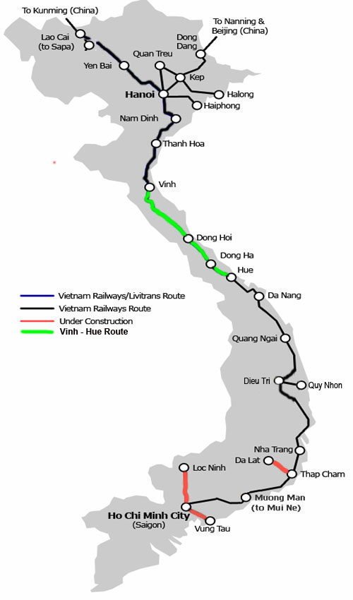 Vinh (Ho Chi Minh's Father land) - Hue Route