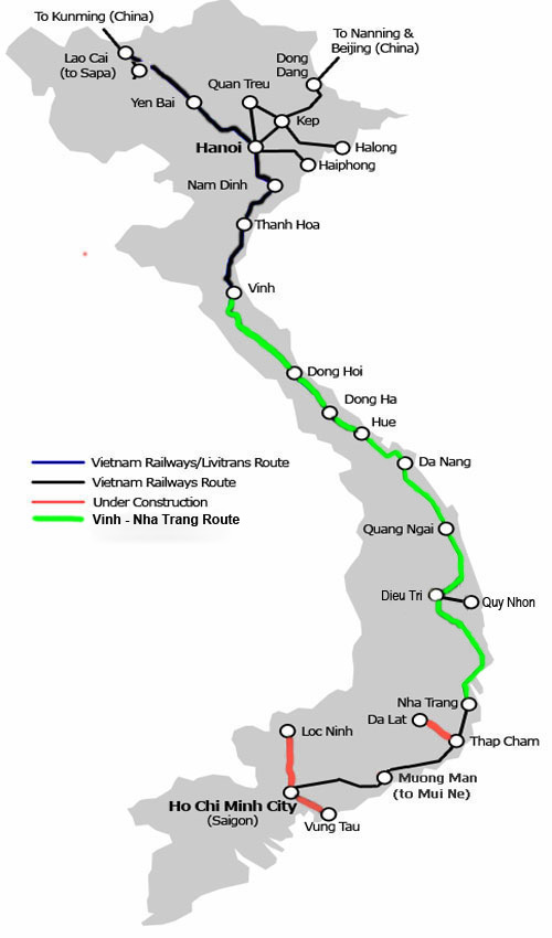 Vinh - Nha Trang Route